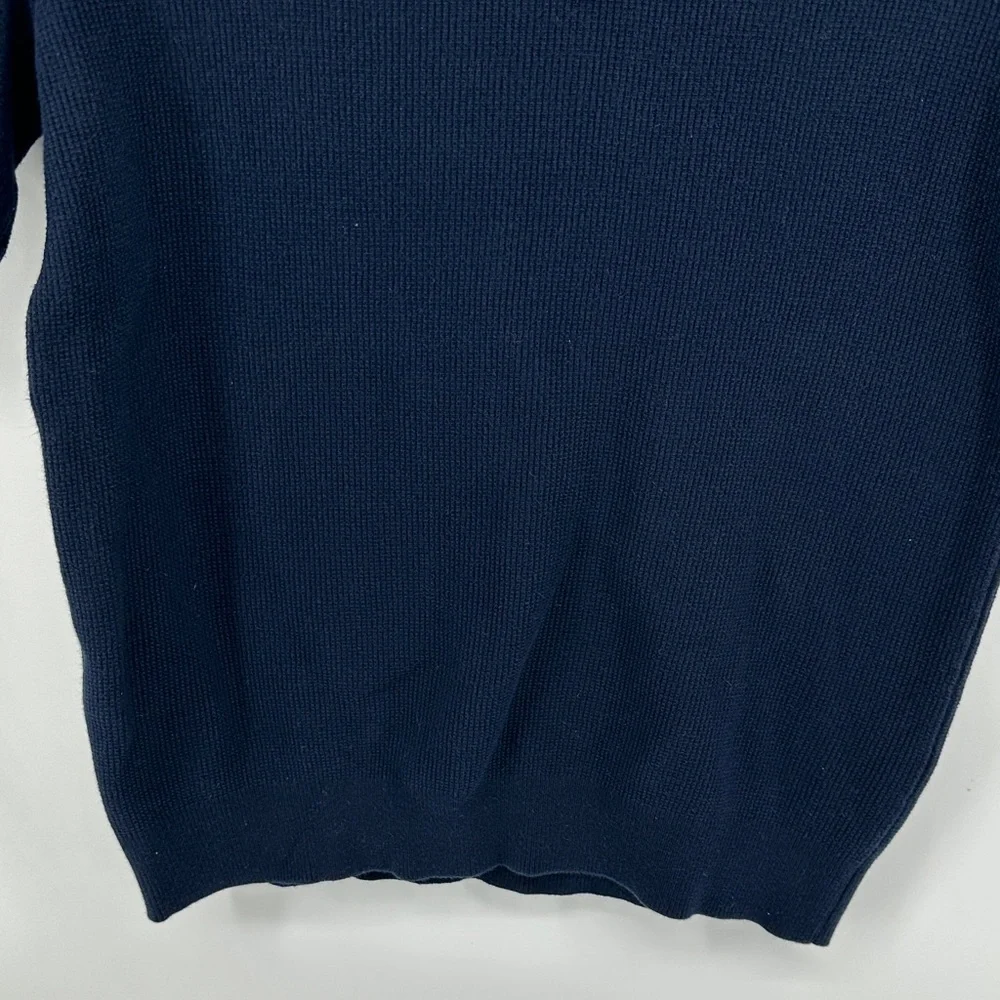 Reiss Men's Old Money Gentleman Retro Business Navy Short Sleeve Polo Shirt SzM - Picture 11 of 15